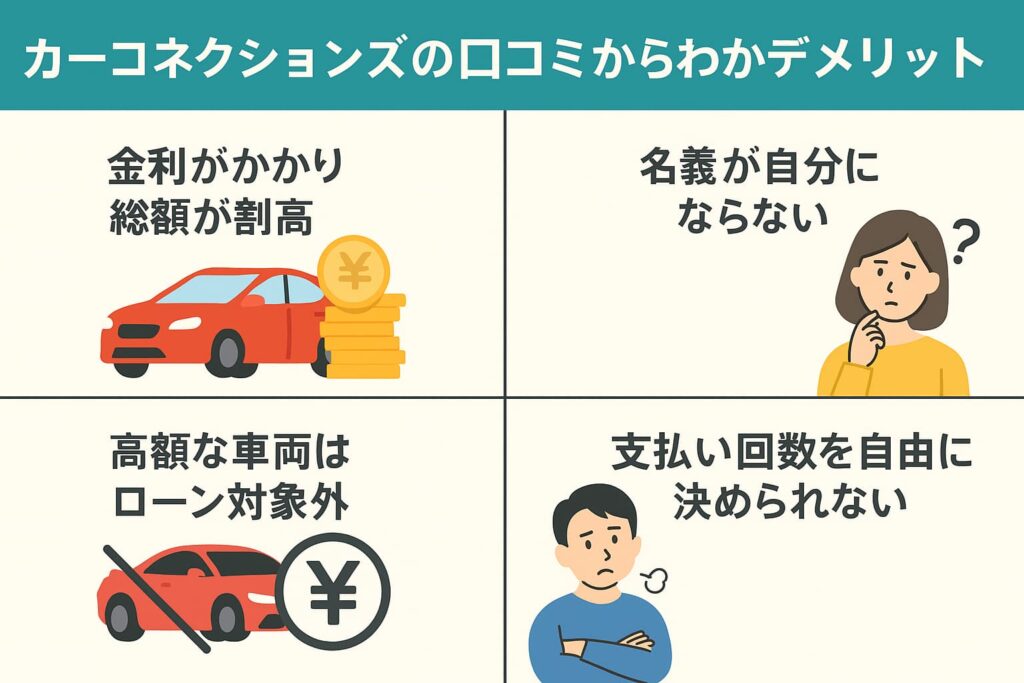カーコネクションズの口コミからわかるデメリット