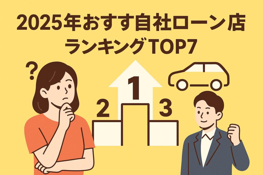 【最新版】2025年おすすめ自社ローン店ランキングTOP7