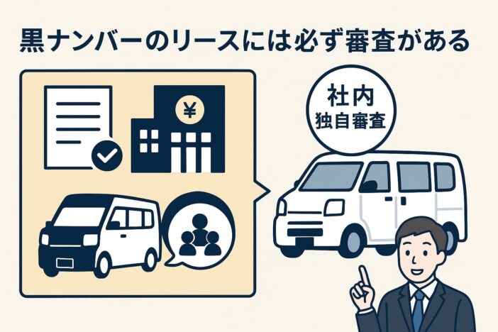 黒ナンバーのリースには必ず審査がある