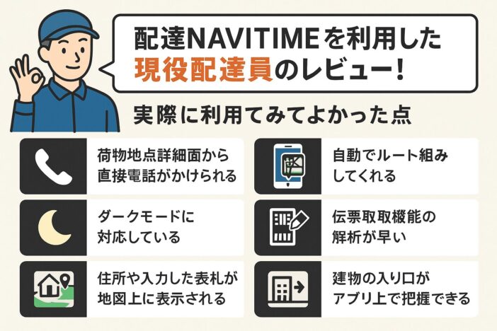 配達NAVITIMEを利用した現役配達員のレビュー！