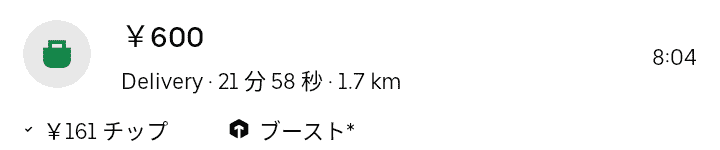 Uber Eats はやめとけなんてもったいない!チップをもらうことでまだまだ稼げる