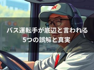 バス運転手が底辺と言われる3つの誤解と真実<br>