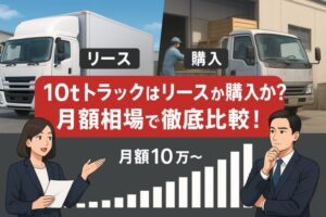 【2025年最新版】10tトラックのリース料金相場と損しない契約の選び方