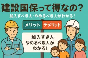 建設国保(全国土木建築国民健康保険組合)のメリット・デメリットを徹底解説!加入すべき人・やめるべき人とは?