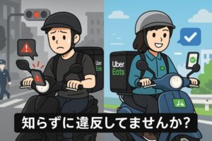 ウーバーイーツはバイクで配達してもバレない?黙認の実態と突然のアカ停止の現実