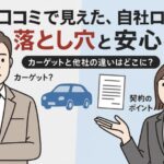口コミで見えたカーゲットの自社ローンの評判!他社との違いはどう?