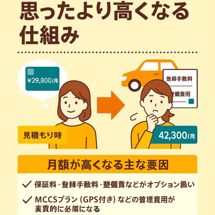 クルマテラスが「高い」と言われる3つの理由
