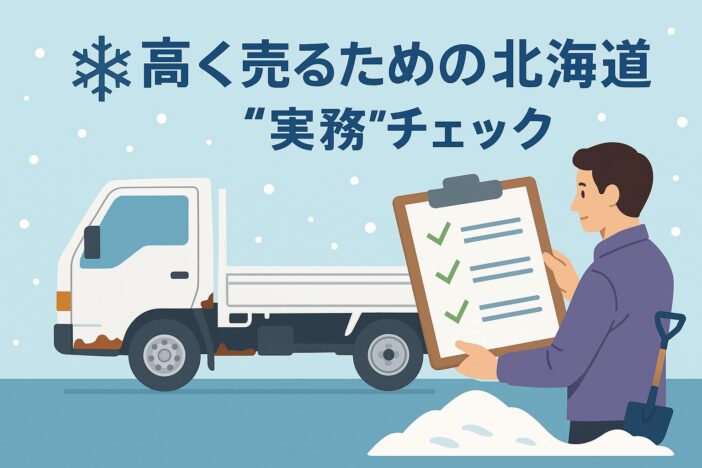 高く売るための北海道“実務”チェック