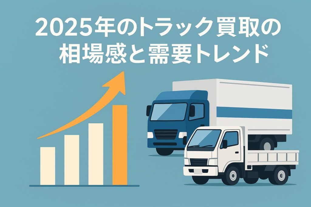 2025年のトラック買取の相場感と需要トレンド