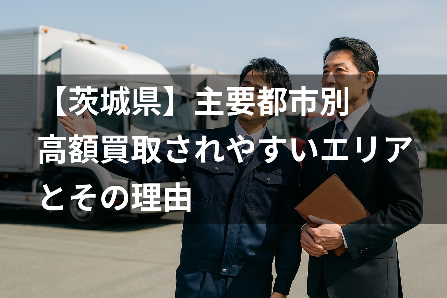 主要都市別｜茨城で高額買取されやすいエリアとその理由