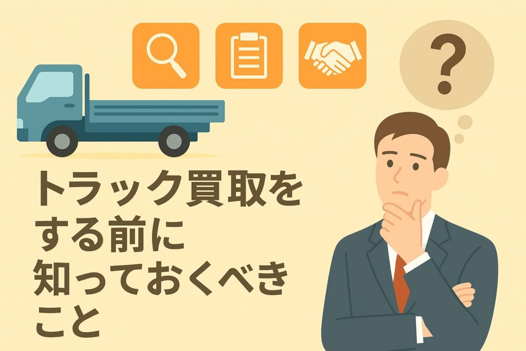 千葉県のトラック買取をする前に知っておくべきこと