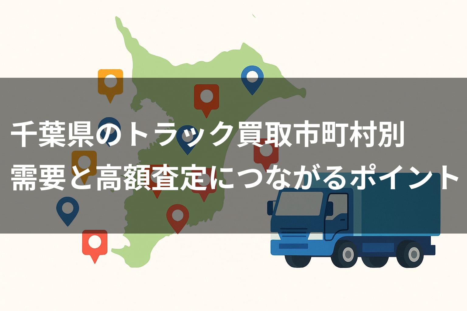 千葉県のトラック買取市町村別｜需要と高額査定につながるポイント