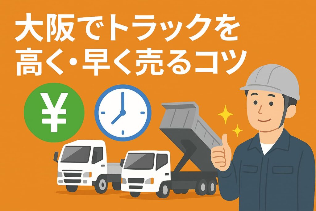 大阪でトラックを高く・早く売るコツ