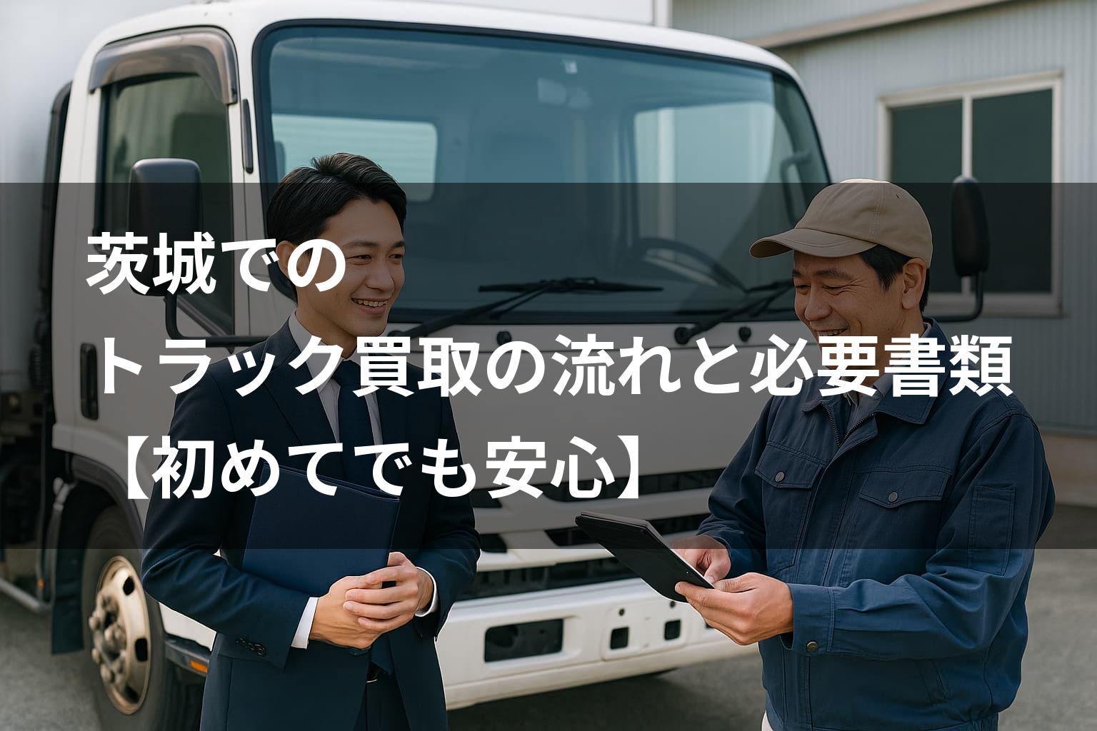 茨城でのトラック買取の流れと必要書類【初めてでも安心】
